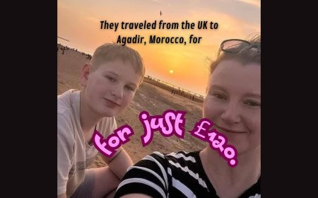 Melanie Evans .. we traveled from the UK to Agadir Morocco for for just £120