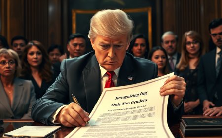 Trump to Sign Decree Recognizing Only Two Genders, Targeting Diversity Initiatives