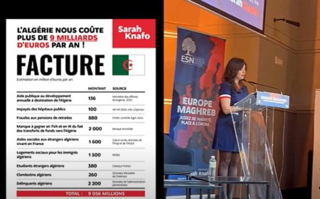 Sarah Knafo.. Algeria-France Economic Ties Under Scrutiny Amidst €9 Billion Cost Claims (video)