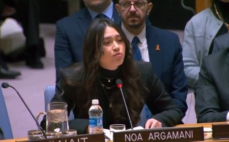 Israeli Hostage Noa Argamani Describes Israeli Airstrike Killing Fellow Captive Yossi Sharabi at UN