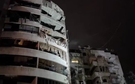 Israeli Army Bombs Residential Building in Beirut’s Southern Suburbs on April 1, 2025 (video)