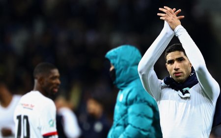 Hakimi Lifts French League Title with PSG, Sets Sights on Africa Cup of Nations Glory